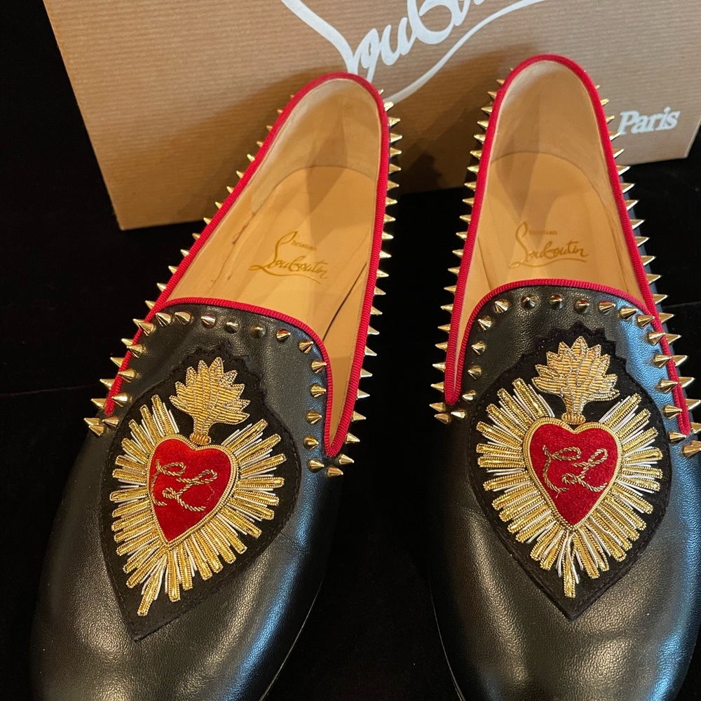 Christian Louboutin Black Flats size 8